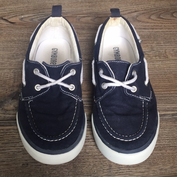 Gymboree Navy Child Deck Shoes Sz 13 - Picture 2 of 5